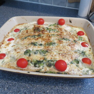 Baked Sole Florentine