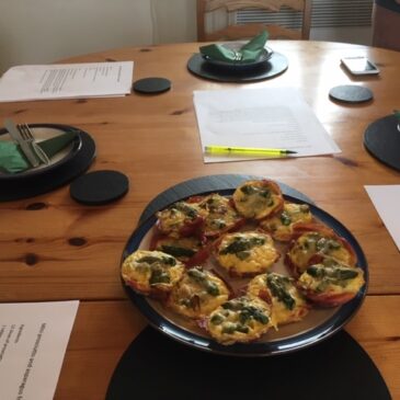 Mini prosciutto and asparagus frittatas