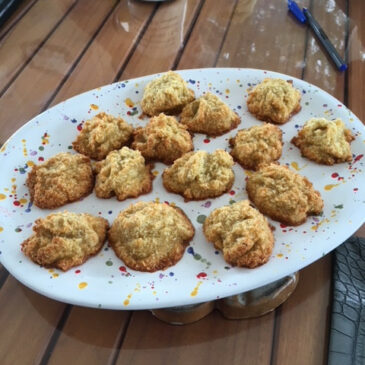 Coconut and banana Rocher